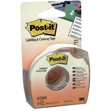 POST - IT Tape 25mmx17.7m 658H blanc avec rouleau