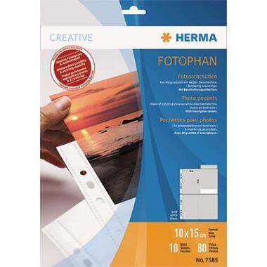 HERMA Fotophan Sichthüllen 10x15cm 7585 8 Stück / 10 Blatt