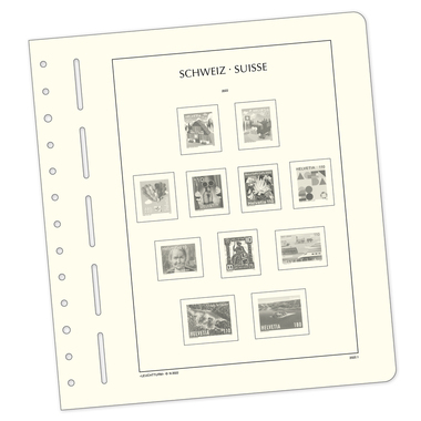 Supplement Switzerland 2022 Printed form sheets with SF protective pockets