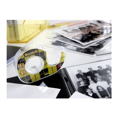 SCOTCH Tape m. Abroller 665 12mmx6.3m 7100150064doppelseitig