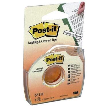POST - IT Labeling tape 651 - H white 4mmx17.7m