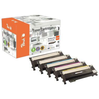 Peach Spar Pack Plus Tonermodule kompatibel zu Samsung CLT-404S