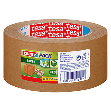 TESA Ruban d'emballage Eco 50mmx50m 571800000 brun