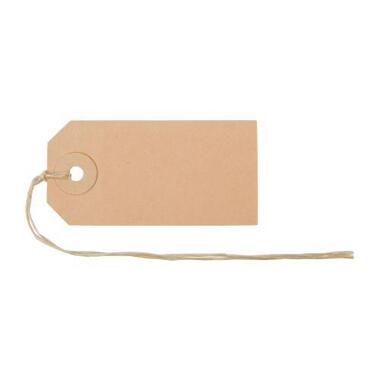 BIELLA Etichette pendenti 35x70mm 561070.00 marrone 50 pezzi