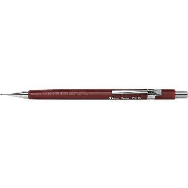 PENTEL Matita pressione 0.5mm P205 - B rosso con gomma cancellare