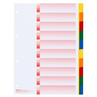 KOLMA Registro Kolmaflex in bian. A4 18.104.20 colorato, 10 scompart.