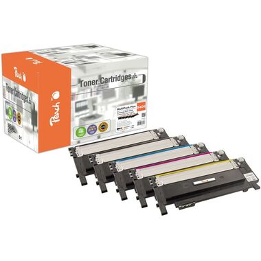 Peach Spar Pack Plus Tonermodule kompatibel zu Samsung CLT-406S