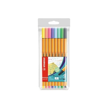 STABILO Fineliner Point 88 88 / 8 - 01 8 pastell