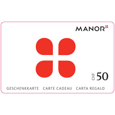 Carte cadeau Manor Corporate CHF 50.-