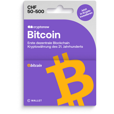 Carta regalo Cryptonow - Bitcoin variabel
