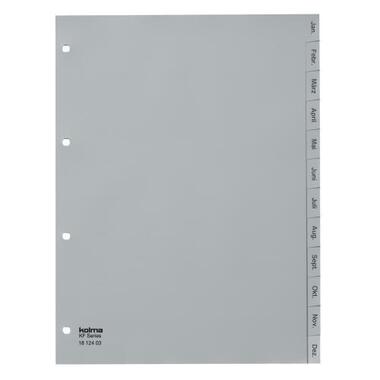 KOLMA Registro PP grigio A4 18.124.03 Gen. - Dic., Kolmaflex D