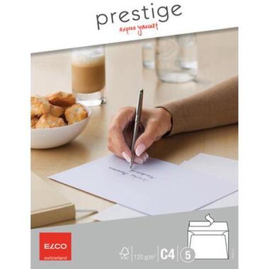 ELCO Buste Prestige C4 70422.12 120g,bianco,s.finestra 5 pezzi